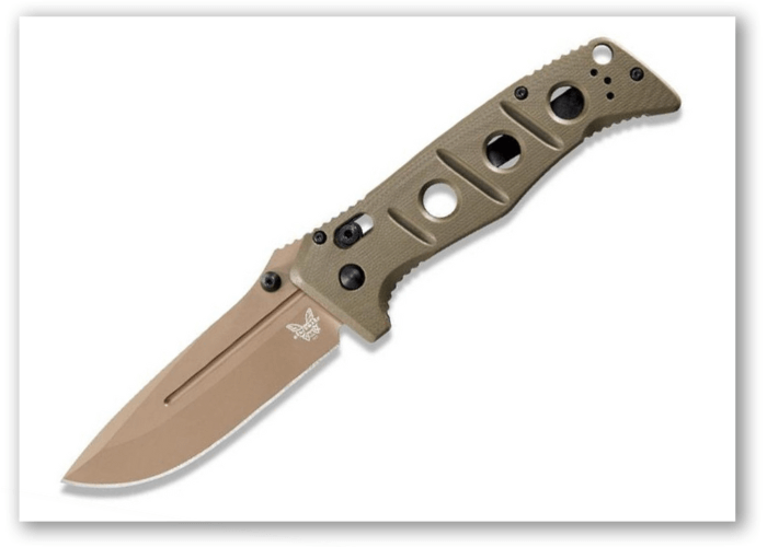 Benchmade Adamas AXIS Lock Knife Olive G-10